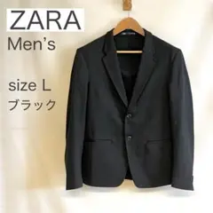 ZARA メンズ コンフォートジャケット テーラードジャケット ブラック Lのサムネイル