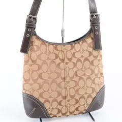 COACH コーチ ショルダーバッグ ホーボー ハーフムーン シグネチャー
