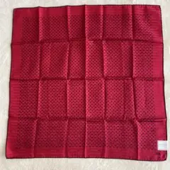 NINA RICCI 赤 ドット柄 ハンカチ