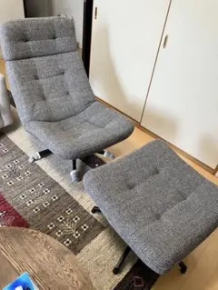 TossiーK様専用1人掛けソファ オットマン付きのサムネイル