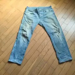 値下げ　G-STAR RAW 3301 ブルー系 デニムパンツ　ゆったりLL