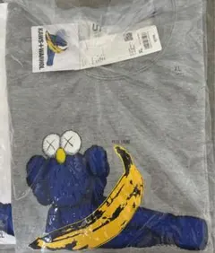 新品【XL】ユニクロ カウズ+ウォーホル　スウェットシャツ　グレー