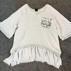 Sov. ソブ カットソー　トレーナー　Tシャツ　七部袖　プルオーバーのサムネイル