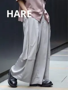 新品タグ付 HARE ハレ シアーフラシパンツ ブラック ユニセックス