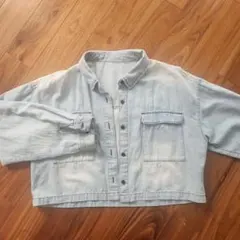 お値下げ　repipi armario　ライトブルー デニムシャツ　M