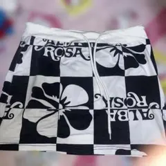 ALBA ROSA ゴルフスカート ブラック ピンク - メルカリ
