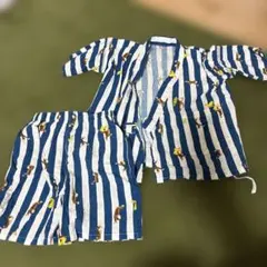 甚平 ジョージ青白ストライプ サイズ100