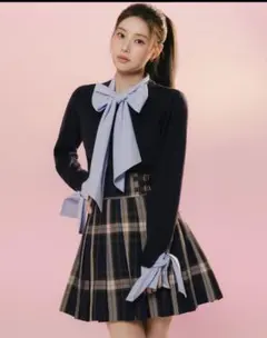 ボウタイドッキングニットプルオーバー