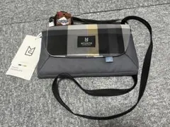 MILESTO チェック柄 ショルダーバッグ トラベルオーガナイザー