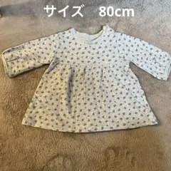 UNIQLO カットソーロンT ワンピース80cm