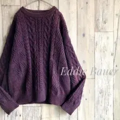 オールド　黒タグ　Eddie Bauer エディーバウアー　ニット　セーター