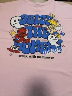 ピンク Tシャツ SEIZE THE MOMENT フリーサイズ