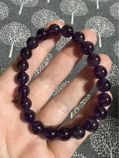 天然石　アメジスト　パワーストーンブレスレット 数珠