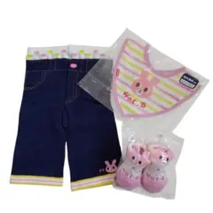 未使用☆ミキハウス(ホットビスケッツ)のスパッツ・スタイ・靴下セット