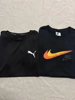 NikeとPUMAのTシャツ