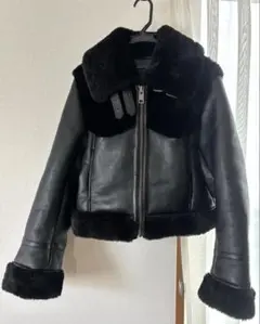 MOUSSY フェイクムートン ボア 黒 FREE 美品