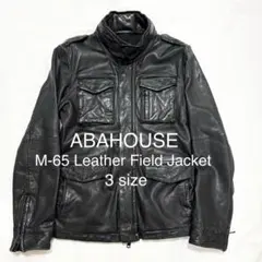 美品★ABAHOUSE 黒 レザージャケット★M65 25A/W】M-65 レザージャケット｜5351POUR LES HOMMES / 5351プール・オム