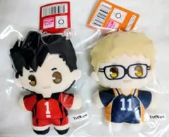 ハイキュー ぬいぐるみキーホルダー Vol.3 黒尾鉄朗 月島蛍 ふわふわ