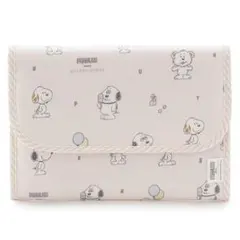 【新品】☆ ジェラートピケ PEANUTS スヌーピー 総柄母子手帳ケースM