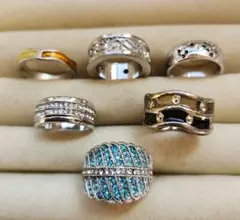 8〜12号 ビンテージリング6点まとめ売り