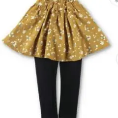 【未使用】ブランシェス【あったか】花柄裏起毛スカッツ 120cm