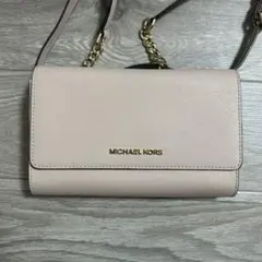MICHAEL KORS ピンクベージュ ショルダーバッグ