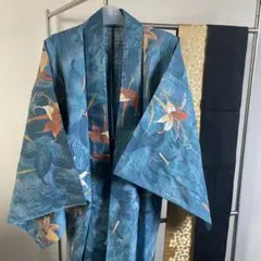 きもの　やまと　きもののやまと　浴衣　セオα カエル　美品 美品 洗える きものやまと セオα 浴衣 カエル 白 青 - メルカリ