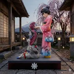 鬼滅の刃　猗窩座　恋雪　高さ26cm 海外フィギュア