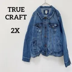 TRUE CRAFT 【2X】デニムジャケット Gジャン カジュアル