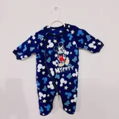 ミッキーマウス フリースロンパース 50cm60cm 子供服 ベビー