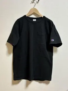 アメリカ製 Champion T1011 ポケット Tシャツ Mサイズ BK