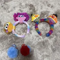 USJ セサミストリート カチューシャ ユニバ イヤリング アビー