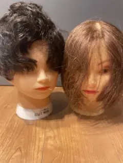 ウィッグセット 黒と茶色の2点