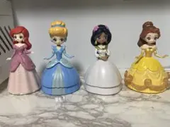 ガチャガチャ カプキャラヒロインドールディズニープリンセス 4点