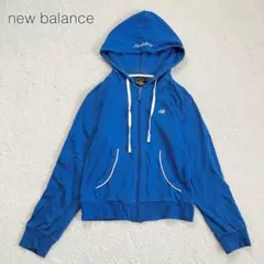 【ニューバランス】フーディー パーカー ジップアップ 長袖 刺繍 綿100【M】のサムネイル
