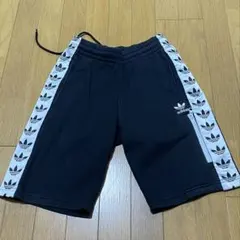 adidas originals ハーフパンツ トレフォイル 黒 総柄 メンズSのサムネイル
