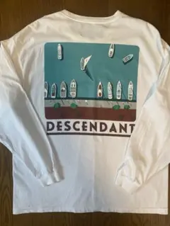 【DESCENDANT 】長袖カットソー ホワイト サイズ2のサムネイル