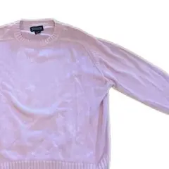 希少 90s USA製 ランズエンド ドリフター コットンニット M ピンク