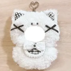 ちびぐるみ にじぱぺっと ぬい服 10cm 白 猫 ねこ 黒色 スタイ 着ぐるみ