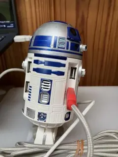 【訳あり動作品】スターウォーズR2-D2USBハブ 4ポート宇宙飛行士スタンド付