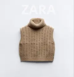 【新品タグ付き】ZARA★ザラ　テクスチャーニットクロップドセーター