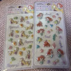 ディズニーぷくぷくシール2シートセット