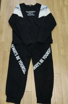 LOVE POWERS ルームウェア・パジャマ上下セット 160 ブラック