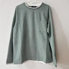 【BEAMS HEART】スエード　長袖　Tシャツ　メンズ　Mサイズ　ロンTのサムネイル