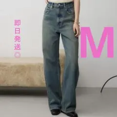 アズールバイマウジー　ハイウエストワイドデニム　Mサイズ