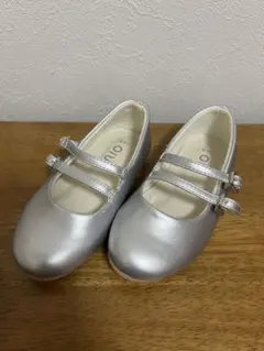 【極美品】シルバー バレエシューズ 16.0 RIO フォーマル　結婚式　入学式