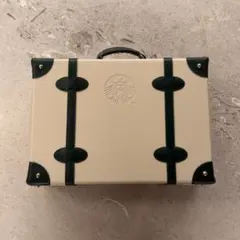 Starbucks トランク型バッグ ベージュ×グリーンのサムネイル