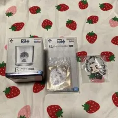 原神　荒瀧一斗　グラス　アクスタ　ラバーキーホルダー　一番くじ