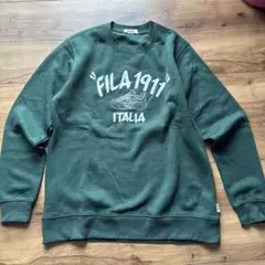 FILA 裏起毛　トレーナー　レディース グリーンスウェット