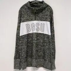 チカディー グレー ハーフジップ 長袖 ハイネック チュニック XL 部屋着